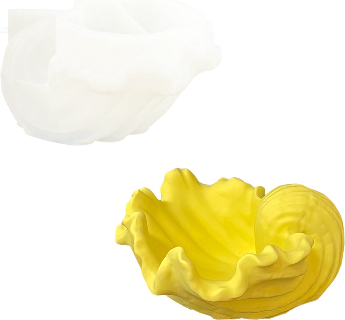 Siliconen mal schelp pareloester