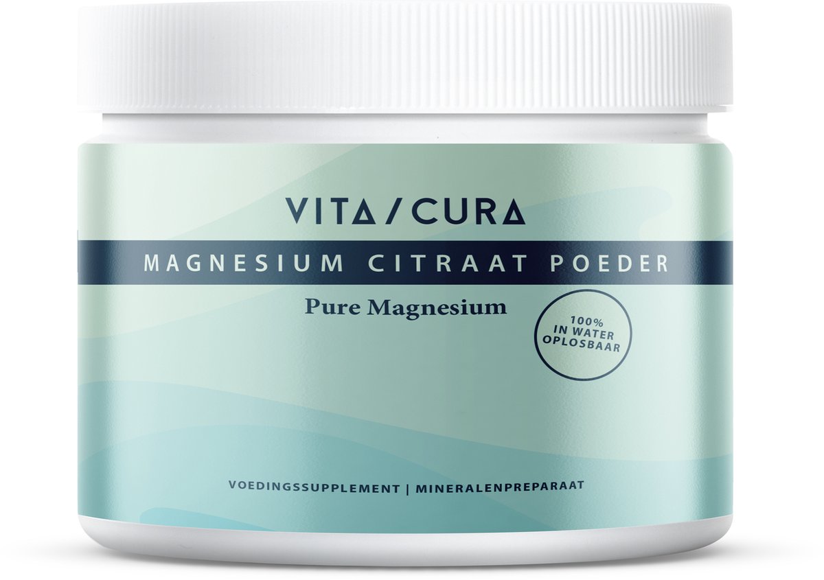 Goedkoopste Vitacura® Magnesium Citraat Poeder - 400 Grams