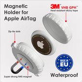 Made IN EU Apple Airtag Magneet Houder Waterbestendig Met Zip Tie & 3M VHB Sticker