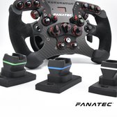 Fanatec QR2 Quick Release Striped Wheel Mount for Sim Rig - Black