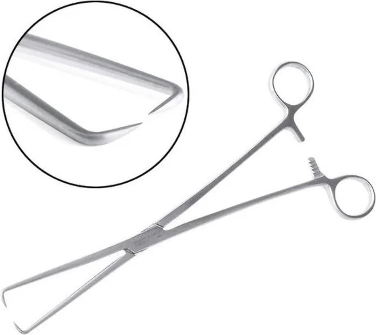 Goedkoopste Belux Surgical Instruments / Pozzi tang - Uterus Teneculum tang /24 CM / Zilver / Niet steriel, Herbruikbaar en Autoclaveerbaar