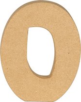 Decopatch cijfer - 20 cm - Papier marche - Cijfer 0