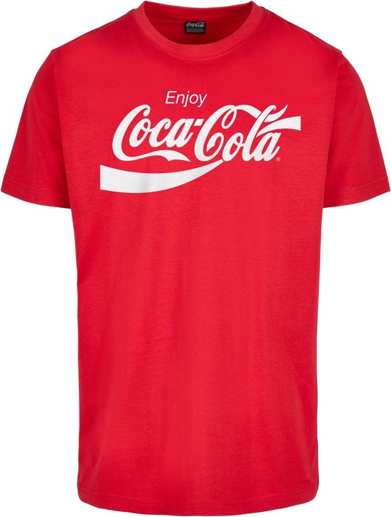 Merchcode Coca Cola - T-shirt avec logo pour hommes - M - Rouge