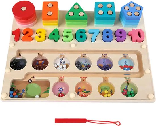 Dr. MUYA® Jouet Montessori 3 4 5, Jeu Magnétique Enfant, Jeux Éducatif Enfant 3 Ans, Jouet Fille 4 Ans, Cadeau 3-5 Ans Fille Garçon