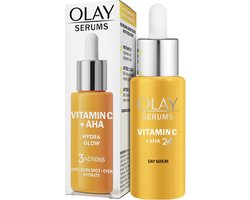 Olay Vitamine C Serum - AHA + 99% Pure Niacinamide - Anti-pigmentvlekken - Egaliseert en Hydrateert - 40ml