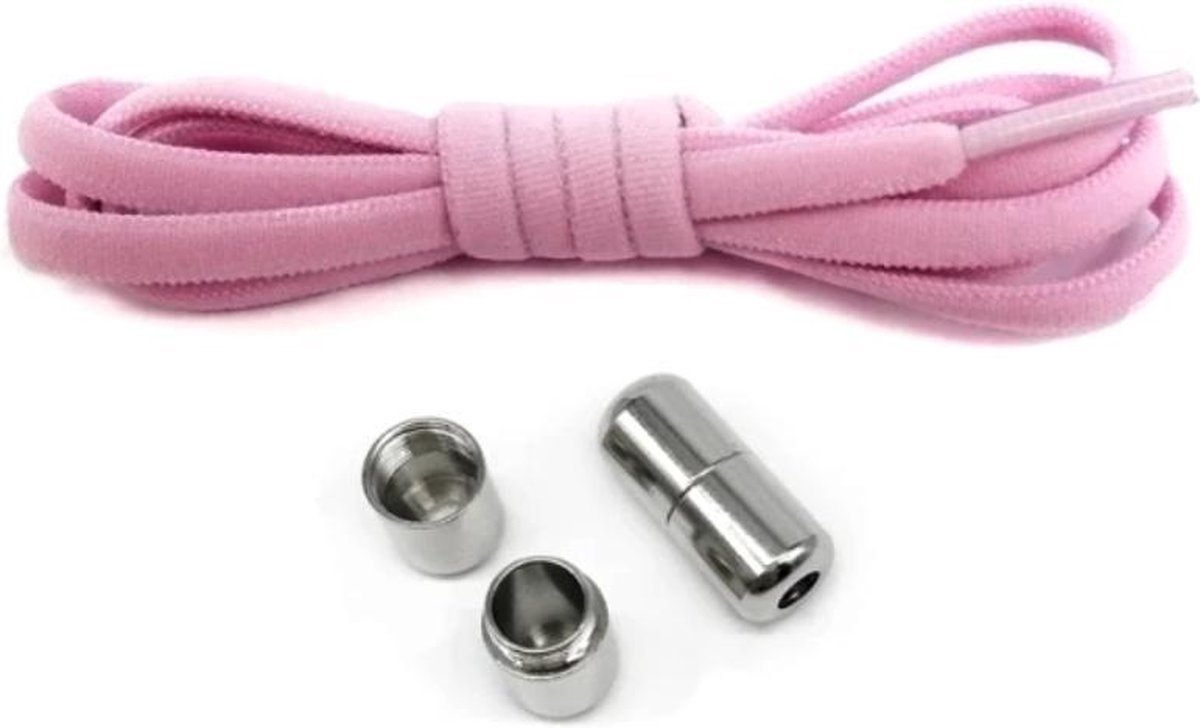 Finnacle - Upgrade je schoenen met Finnacle's - Roze Lock Veters - Met Slotje - Voor een perfecte pasvorm - Ronde Elastische Schoenveters - One size - 105CM
