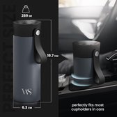 Thermosbeker Koffie To Go met Draagriem & Thee-Infuser, Geïsoleerd & Lekvrij - BPA-Vrij | Dubbelwandige Isolatie Coffee & Thee RVS Reisbeker Mok, Vrouw Man | Travel Mug Tumbler