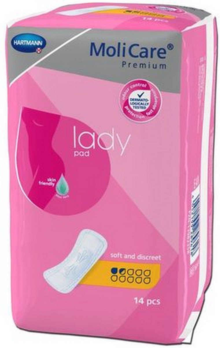 Goedkoopste Hartmann Molicare Premium Lady Pads 1.5 druppel - 48 pakken van 14 stuks