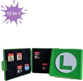 12-in-1 Game Card Case geschikt voor Nintendo Switch - Luigi - Kaarthouder - Premium Opbergdoos voor Speelkaarten - Beschermhoes - 12-slot kaart opslag - Beschermtas - Opbergen - Game Etui - Accessoire