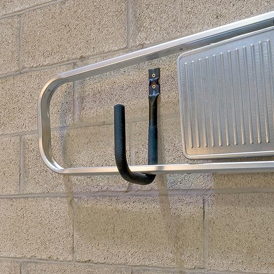 Zalati Pool Pole Hanger 2 Stuks – Aluminium Dubbellaagse Haak – Voor Zwembadstokken, Gereedschap, Handdoeken – Roestvrij, Eenvoudig Te Monteren