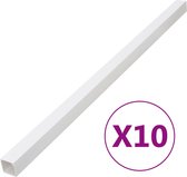 vidaXL - Kabelgoot - 40x40 - mm - 10 - m - PVC