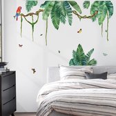 Muursticker tropische planten groene muursticker palmbladeren muursticker wanddecoratie voor slaapkamer woonkamer tv muur