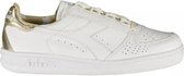 Contrasterende Lace White Fabric Sneaker