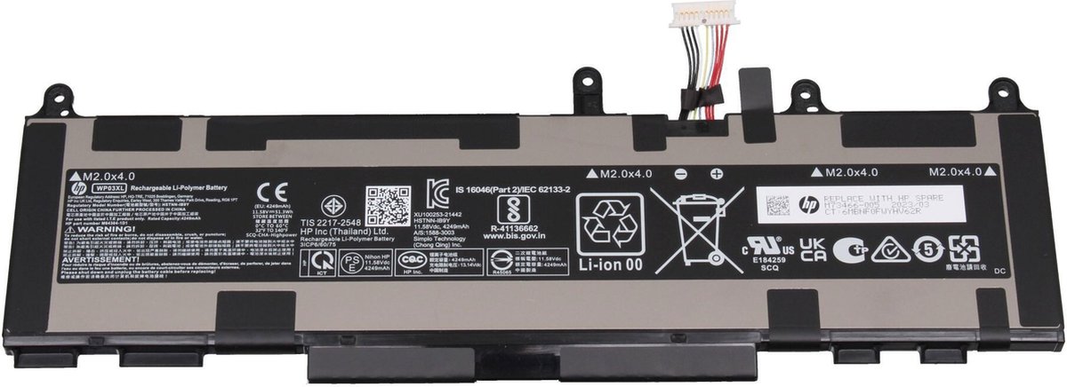HP M64304-421 Batterij - 51,3Wh