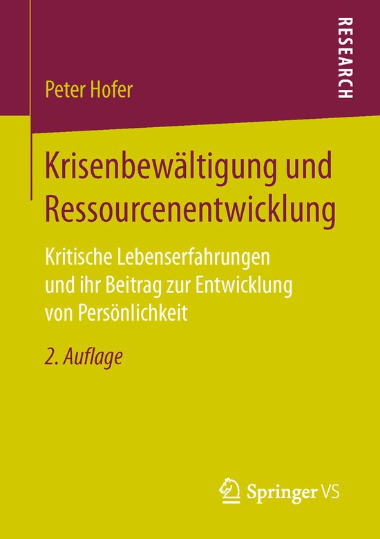 Krisenbewältigung und Ressourcenentwicklung - cover
