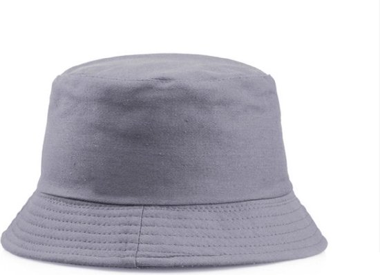 Finnacle - Buckethat voor Festivalgangers - Festivalhoedje Grijs Vissershoedje voor Volwassenen - Zonhoedje met Emmerhoed design