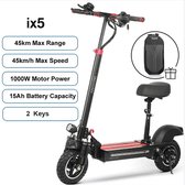 IX5 - Électrique - Scooter - Step - 17,5 Ah - 1000W - 11 pouces - Antidérapant - Off Road - Pneumatique - Kick - Scooter - 45 Km/h - E scooter - Avec 2 Clés