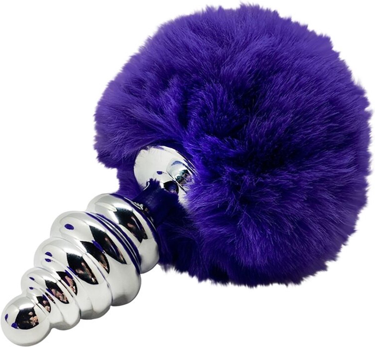 Goedkoopste ALIVE - Metal Anal Fluffly Twist Plug M Buttplug - Paars