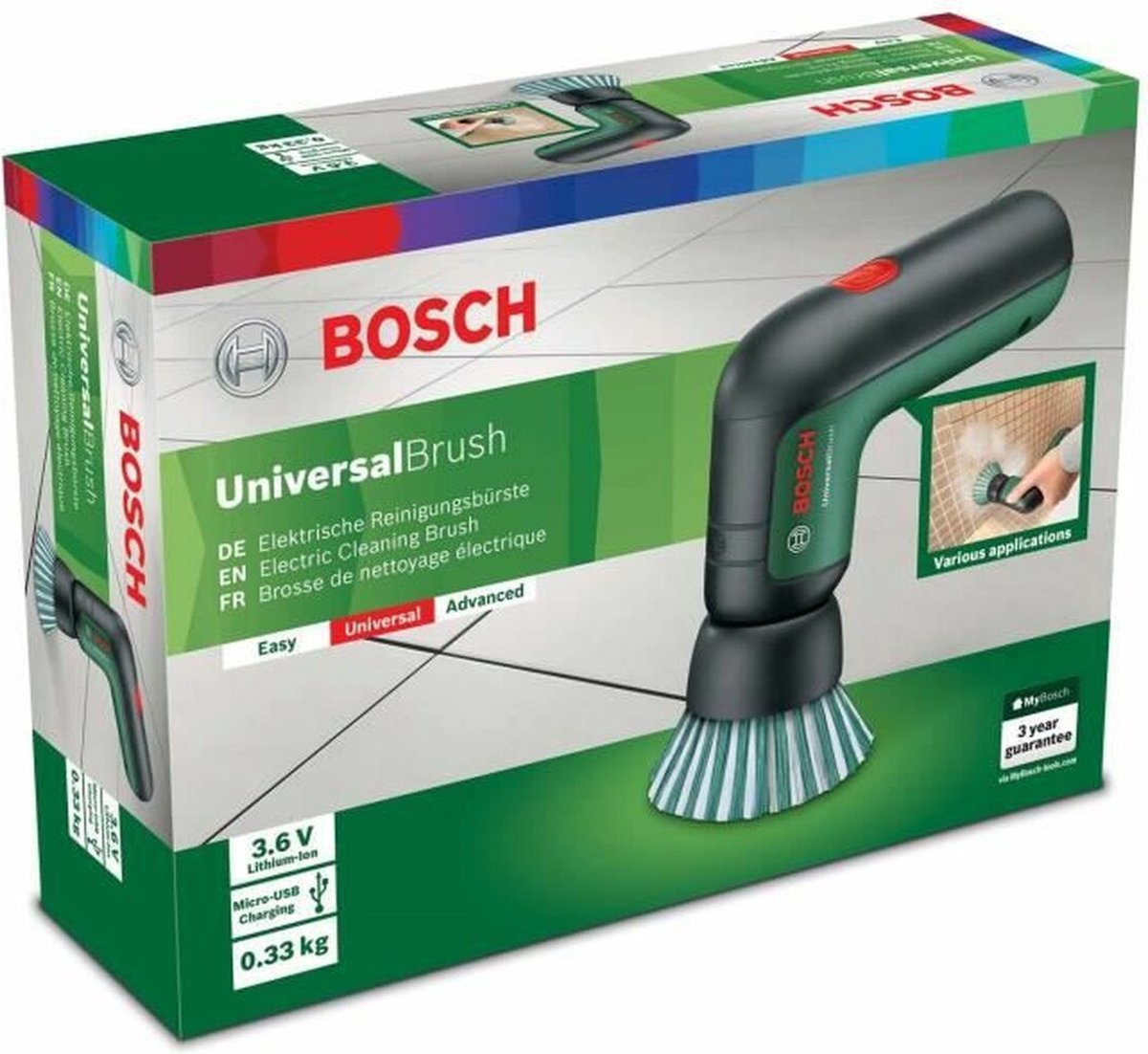 Goedkoopste Bosch Universal Brush - Snoerloze reiningsborstel