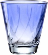 Leonardo Twist Drinkglas 215ml Blauw set van 4 stuks