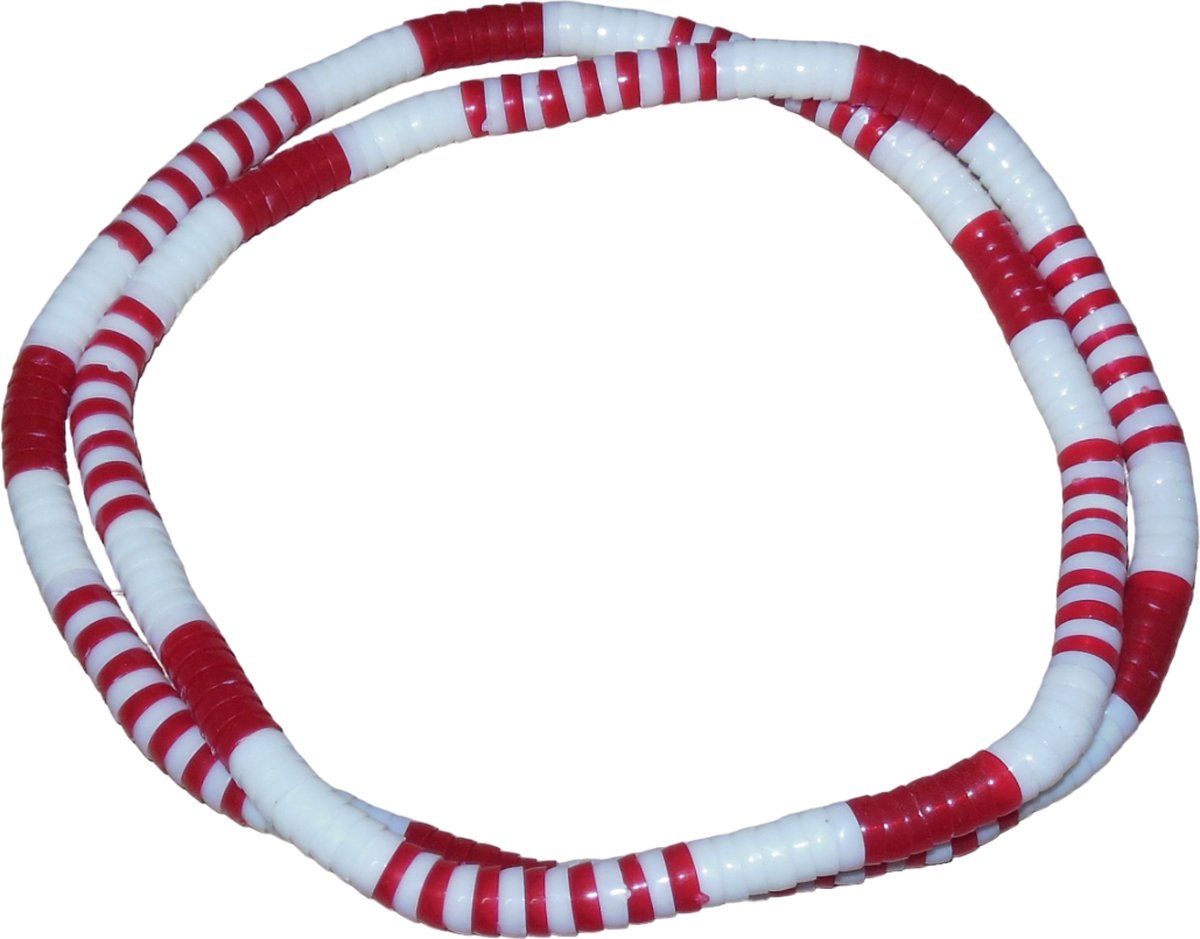 Ketting rood-wit patroon