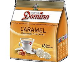 Domino Caramel - koffiepads - 12 x 18 pads