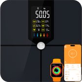 e.volve Premium Smart Scale - Analyse corporelle 16x avec pourcentage de graisse - Pèse-personne numérique avec application - Bluetooth 5.0