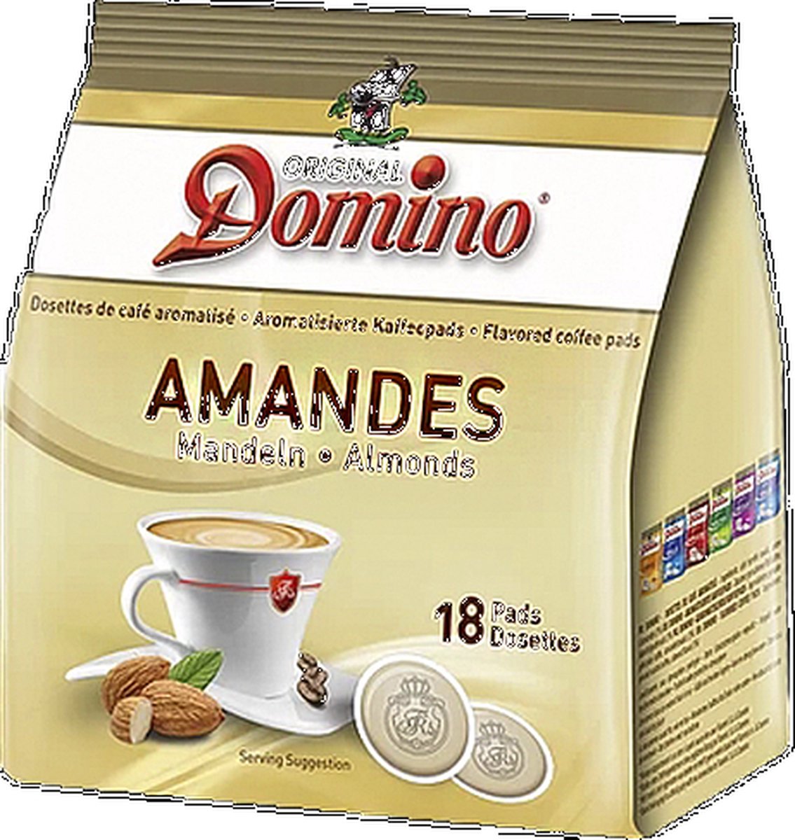 Goedkoopste Domino Amandel - Koffiepads - 12 x 18 pads