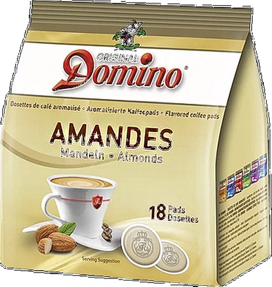 Domino Amandel - Koffiepads - 12 x 18 pads