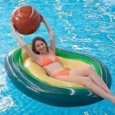 Reusachtig opblaasbaar avocado-vlot, grote PVC vlotspeelgoed voor buitenzwembad zwembad riviervlot strand ligstoel voor volwassenen en kinderen (avocado)