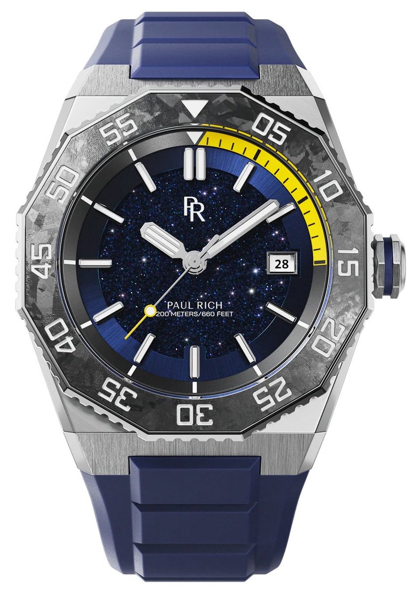 Paul Rich Aquacarbon Pro Horizon Blue DIV04-A automatisch horloge