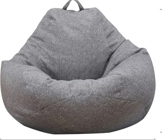 Pouf - Pouf gris - 100x120 cm - Lazy Chair - Coin salon - Canapé - Pouf confortable