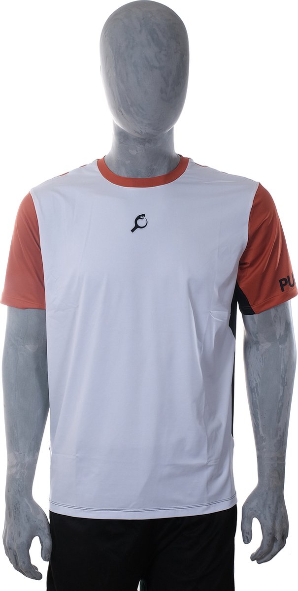 PUNTAZO Padel T-shirt Heren Sportshirt Small oranje Korte mouw