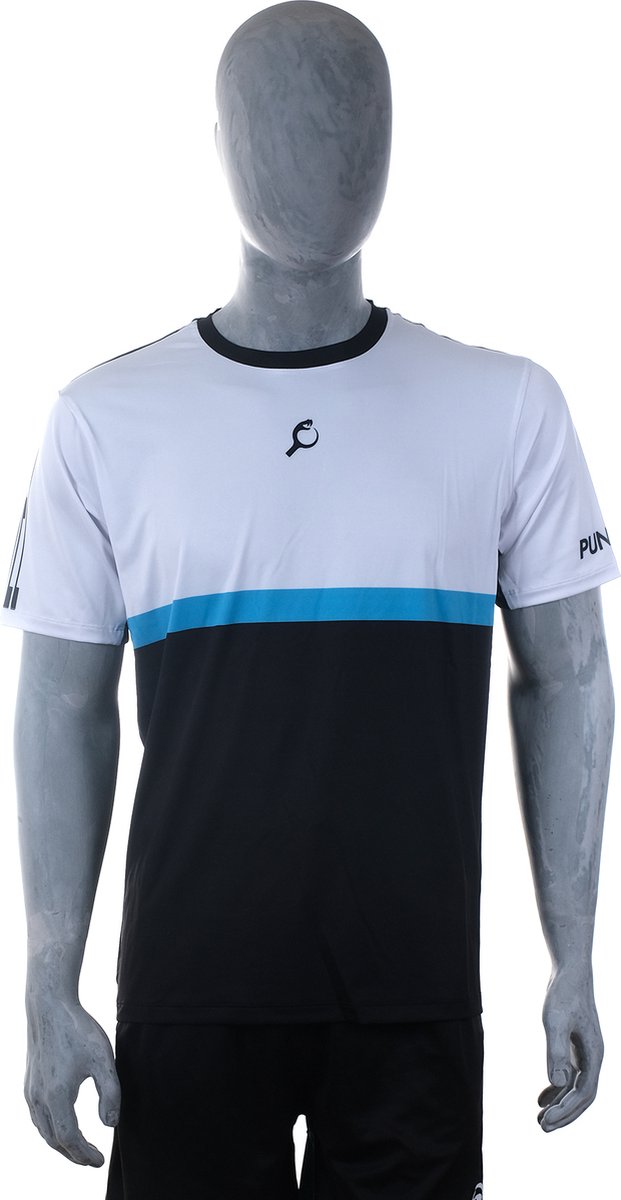 PUNTAZO Padel T-shirt Heren Sportshirt Large blauw Korte mouw
