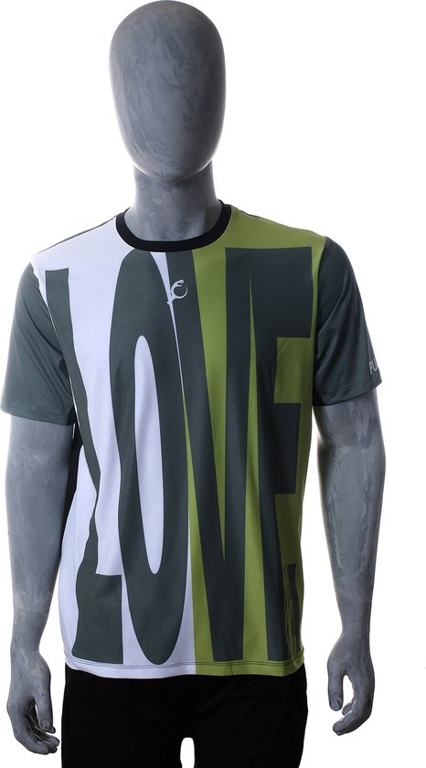 PUNTAZO Padel T-shirt Heren Sportshirt Medium groen Korte mouw
