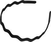 Cabantis Zwarte Haarband - Diadeem Haarband – Golven Patroon