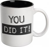 Mok - Koffie - Zwart - Wit - You did it! Toffees