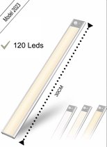Led lamp - Led - 30 cm-120 Leds -3 standen -accu-oplaadbaar-warm licht, koud licht, fel licht - Opladen USB C