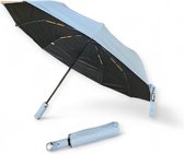 Drip Dash Paraplu met LED Zaklamp - Licht Blauw- Reisparaplu Waterdicht & Anti UV-Straling - Automatische Stormparaplu - Opvouwbaar & Automatisch Uitklapbaar - Ø 106 CM - Stormbestendig Golfparaplu