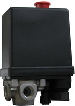 CriKo drukschakelaar voor compressor - 8 tot 10 bar - Start & Stop knop - 16A - 4 x 1/4"