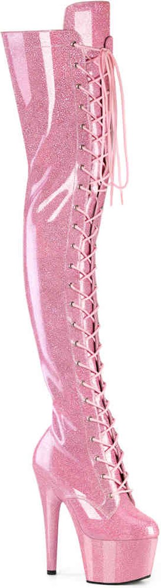 Pleaser - ADORE3020GP Plateau Laarzen - US 13 - 44 Shoes - Roze