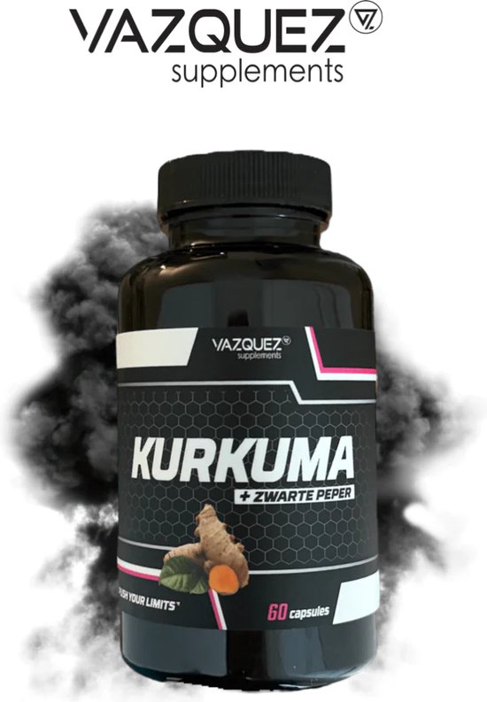 Kurkuma Capsules + Zwarte Peper - Kurkuma Capsules - Kurkuma Poeder - Ontstekingsremmend - Antioxidantondersteuning - Gewrichtsgezondheid