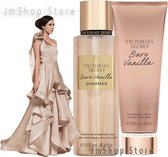 Victoria's Secret - Bare Vanilla Shimmer - Body Mist - 250 ml En Bare Vanilla Lotion 236 ml KIT