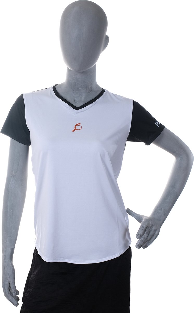 PUNTAZO Padel T-shirt Dames Sportshirt Small oranje Korte mouw