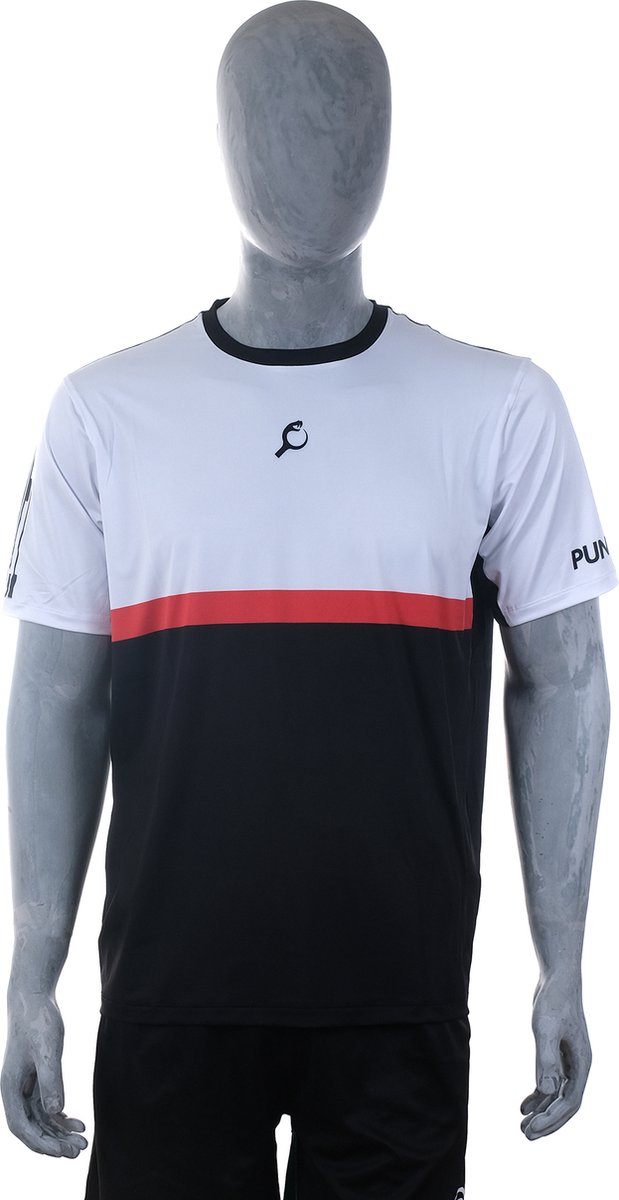 PUNTAZO Padel T-shirt Heren Sportshirt Small rood Korte mouw