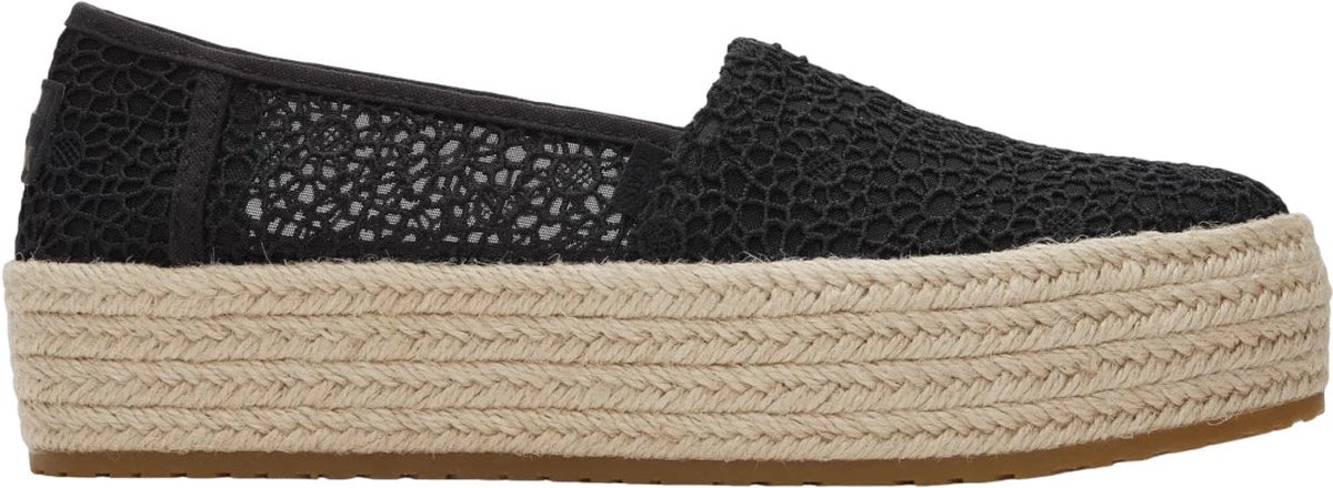 Toms Valencia Platform Espadrille Black Kant