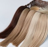 LUXEXTEND Weave Hair Extensions #8 | Human hair Bruin | Human Hair Weave | 40 cm - 100 gram | Remy Sorted & Double Drawn | Haarstuk | Extensions Haar | Extensions Human Hair | Echt Haar | Weave Hairextensions Bundels | Weft Haar | Haarverlenging