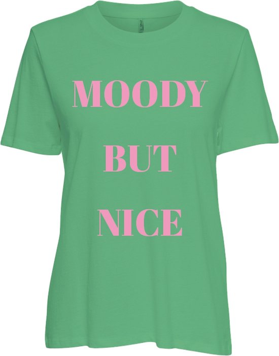 Only T-shirt Onlrilly S/s Mood Reg Top Box Cs Jr 15325277 Dames