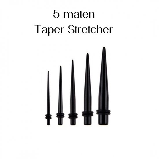 5 maten Taper stretcher 1.6 mm- 4 mm