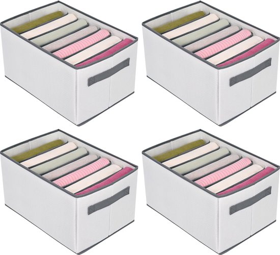 Lifewit Set de 8 Organizador de Cajones para Ropa Interior, Calcetines, Lencería, Separadores de